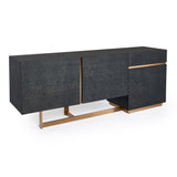 VIG Furniture Modrest Tasha - Modern Black Ash + Brushed Gold Buffet VGVCG2308-BUF