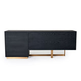 VIG Furniture Modrest Tasha - Modern Black Ash + Brushed Gold Buffet VGVCG2308-BUF