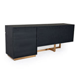 VIG Furniture Modrest Tasha - Modern Black Ash + Brushed Gold Buffet VGVCG2308-BUF