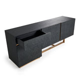 VIG Furniture Modrest Tasha - Modern Black Ash + Brushed Gold Buffet VGVCG2308-BUF