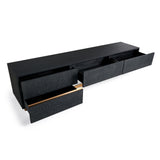 VIG Furniture Modrest Tasha - Modern Black Ash + Brushed Gold TV Stand VGVCTV2308