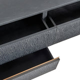 VIG Furniture Modrest Tasha - Modern Black Ash + Brushed Gold TV Stand VGVCTV2308