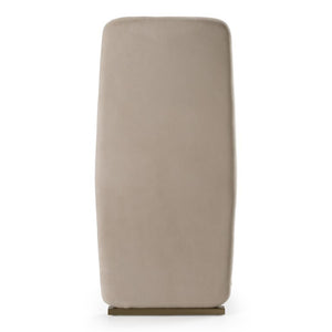 VIG Furniture Tasha Light Beige-Grey Velvet Dining Chairs (Set Of 2) — Plush Foam Seats, Brushed Brass Base, No Assembly VGVC-B2133-LTGRY