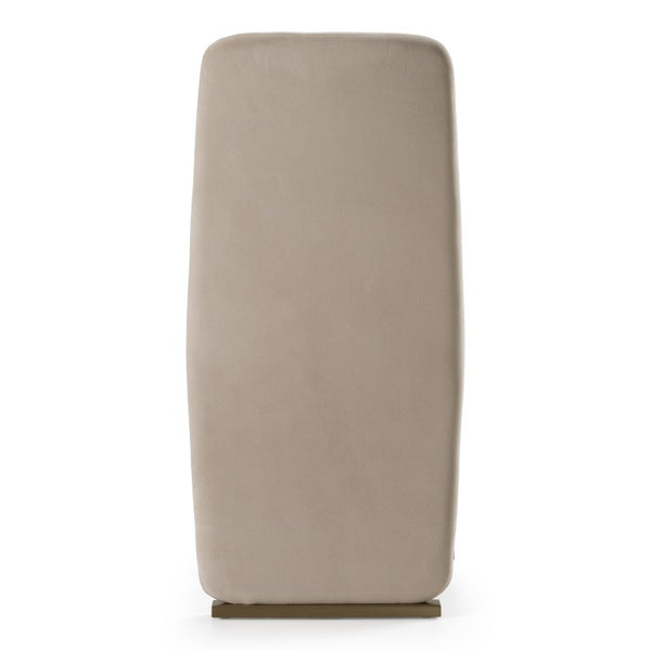 VIG Furniture Tasha Light Beige-Grey Velvet Dining Chairs (Set Of 2) — Plush Foam Seats, Brushed Brass Base, No Assembly VGVC-B2133-LTGRY