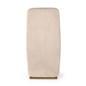 VIG Furniture Modrest Tasha - Modern Light Beige Grey Velvet + Brushed Brass Dining Chair (Set of 2) VGVC-B2133-LTGRY