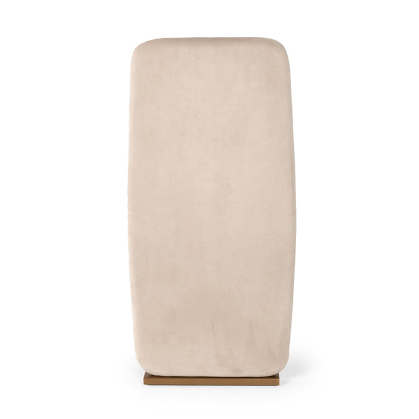 VIG Furniture Modrest Tasha - Modern Light Beige Grey Velvet + Brushed Brass Dining Chair (Set of 2) VGVC-B2133-LTGRY