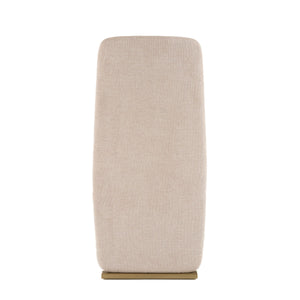 VIG Furniture Modrest Tasha - Modern Beige Linen + Brushed Brass Dining Chair (Set of 2) VGVC-B2133-BGELN