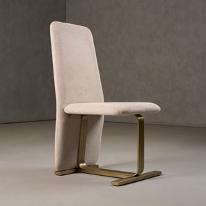 VIG Furniture Modrest Tasha - Modern Beige Linen + Brushed Brass Dining Chair (Set of 2) VGVC-B2133-BGELN