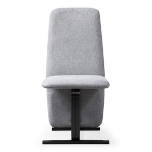 VIG Furniture Tasha Modern Linen Upholstered Side Chair Set Of 2 With Brushed Antique Brass Base & Plush Foam Seats Light Grey Dining Chair VGVC-B2133-GRYLN