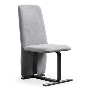 VIG Furniture Tasha Modern Linen Upholstered Side Chair Set Of 2 With Brushed Antique Brass Base & Plush Foam Seats Light Grey Dining Chair VGVC-B2133-GRYLN