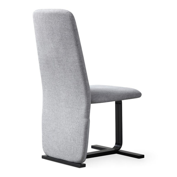 VIG Furniture Tasha Modern Linen Upholstered Side Chair Set Of 2 With Brushed Antique Brass Base & Plush Foam Seats Light Grey Dining Chair VGVC-B2133-GRYLN