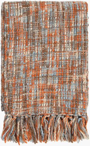 Livabliss Tabitha Acrylic Woven Throw Blanket with Fringe Trim for Rustic Farmhouse Living TAT8206-5060