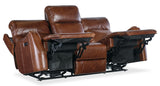 Harlan Zero Gravity PWR Sofa w/PWR Headrest Brown MS Collection SS734-PHZ3-088 Hooker Furniture