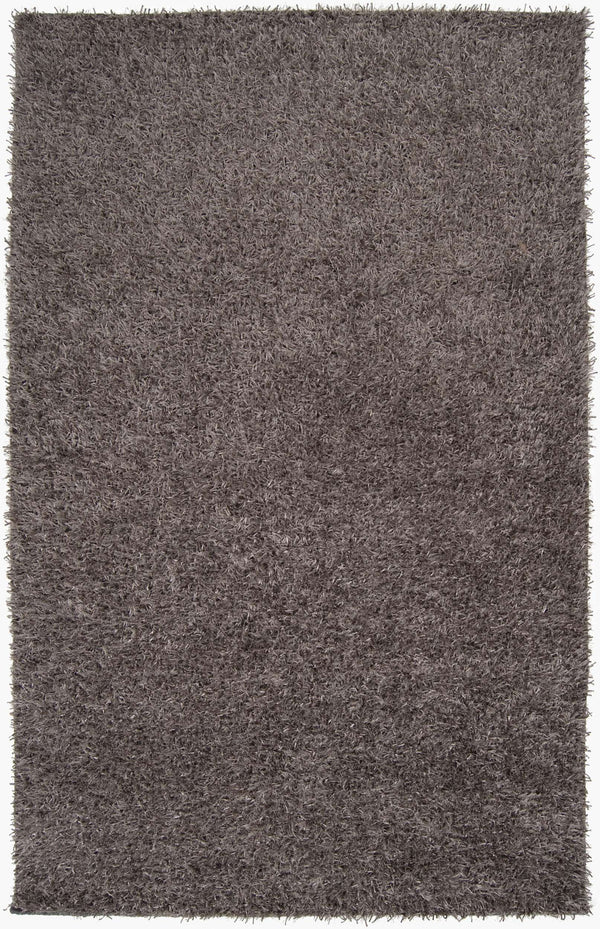 Surya Taz 5' X 8' Handmade High Pile Rug - Durable Polyester Decor For Modern Spaces, Spot Clean Only Medium Gray Polyester Taz1000-58