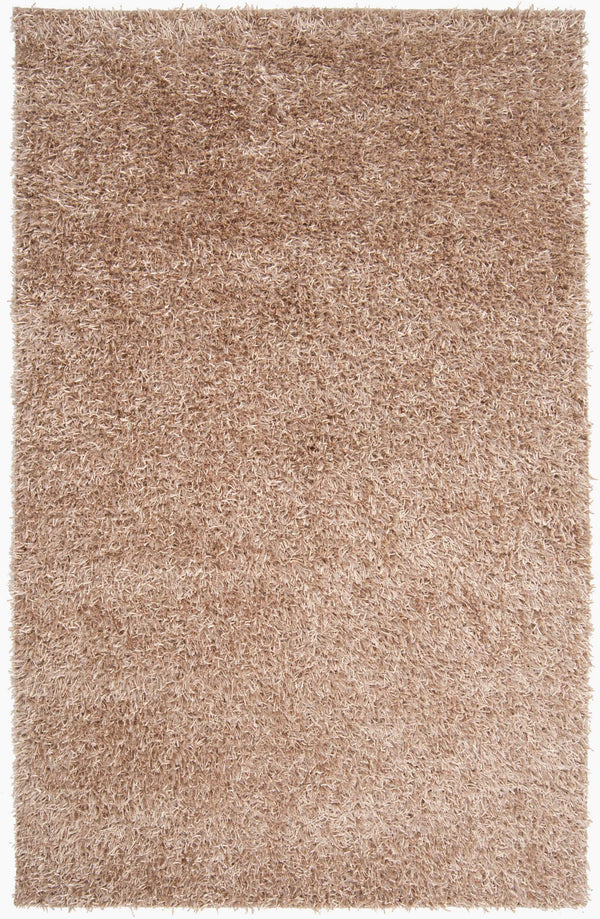Surya Taz 5' X 8' Handmade High Pile Rug - Durable Polyester Decor For Modern Spaces, Spot Clean Only Beige Polyester Taz1002-58