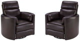 Parker Living Radius - Florence Brown - Powered By Freemotion Cordless Power Swivel Glider Recliner - Set of 2 Florence Brown MRAD#812GSP-P25-2-FBR Parker House