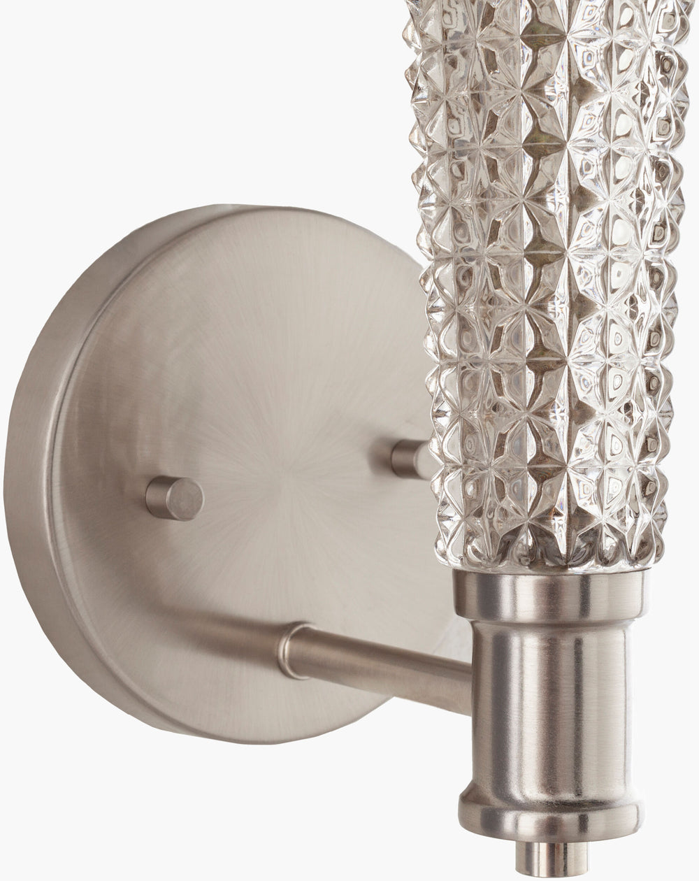 Surya Tibby Elegant 16" Wall Sconce - Stunning Metal & Glass Lighting For Home Décor And Ambiance Fixture, Clear Glass,Iron Tbb-002