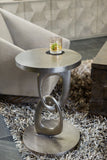 Bernhardt Linea Metal Round Chairside Table 384123