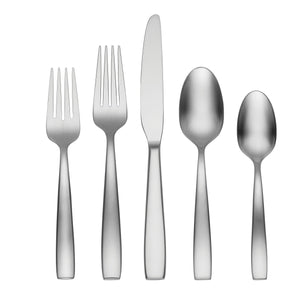 Lenox Oneida Everdine 20 Piece Everyday Flatware Set, Service for 4 Metallic, STAINLESS METAL H157020B