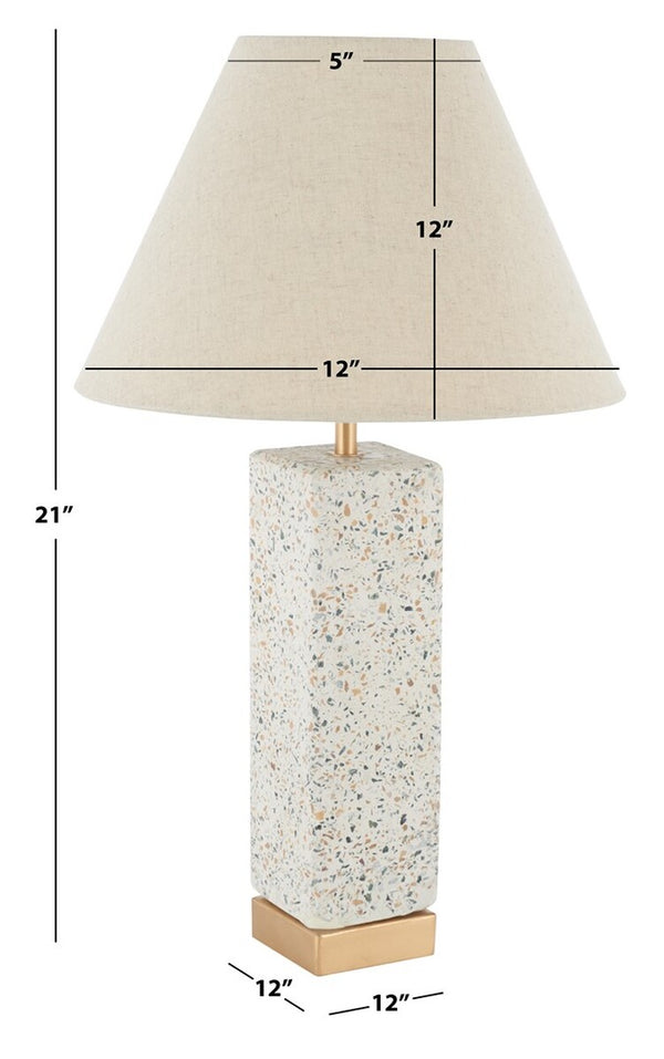 Safavieh Jannise Table Lamp XII23 Natural/Gold Concrete /Iron TBL3002A