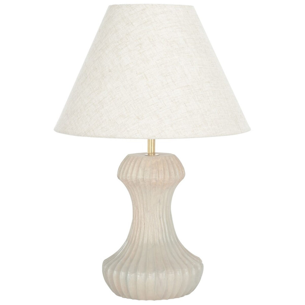 Safavieh Cosmea, 18 Inch, Off White, Mango Wood/Iron Table Lamp TBL3018A