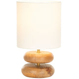 Safavieh Lulani, 14 Inch, Natural, Mango Wood/Iron Table Lamp TBL3020A