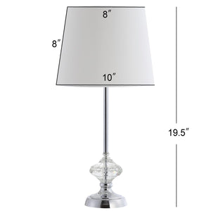 Safavieh Velia Table Lamp Clear/Chrome TBL4097A