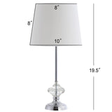 Safavieh Velia Table Lamp Clear/Chrome TBL4097A