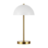 Safavieh Goldie, 18 Inch, Brass/White, Metal Table Lamp Brass Gold / White TBL4566A