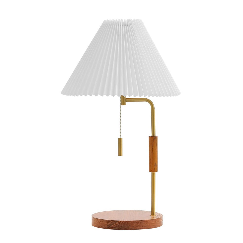 Safavieh Jonah, 24 Inch, Walnut/Brass, Wood/Metal Table Lamp Wood Finish TBL4576A