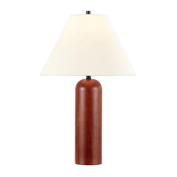 Safavieh Rennie, 25.5 Inch, Walnut, Wood.Metal Table Lamp Walnut TBL4580A