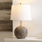 Safavieh Cla, 23.5 Inch, Grey Washed/Brass, Concrete/Metal Table Lamp Grey Washed / Brass TBL4592A