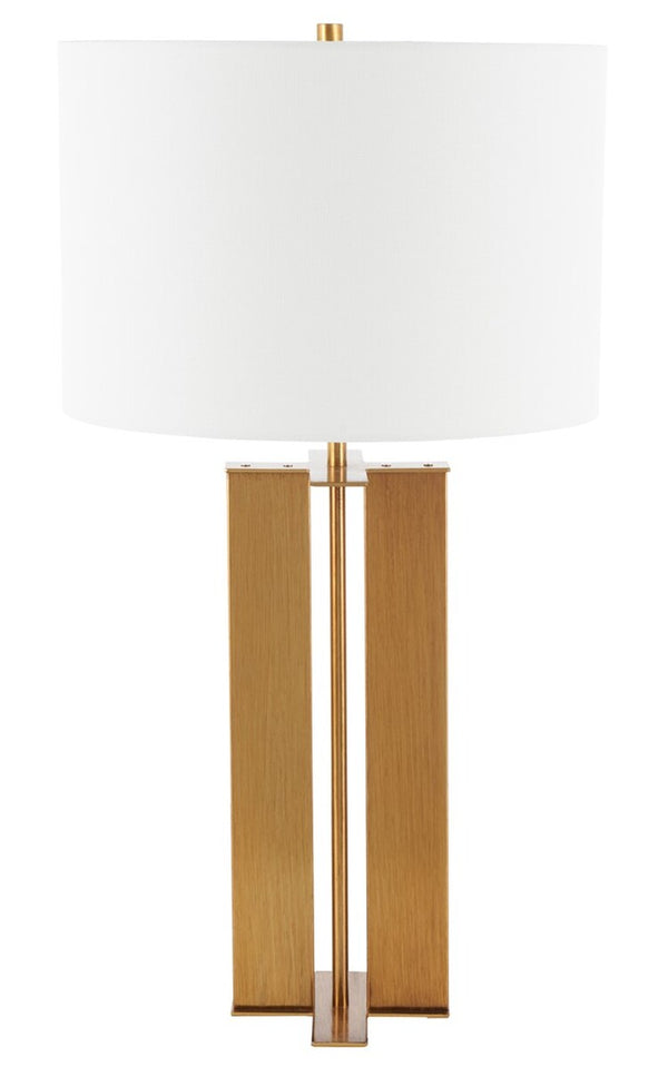Safavieh Vanya Table Lamp XII23 Antique Gold Steel TBL7024A