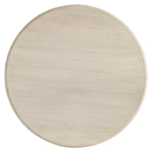 Bernhardt Bernhardt Lucerne Round Resin Cocktail Table with Wood Grain Texture and Casters 393014