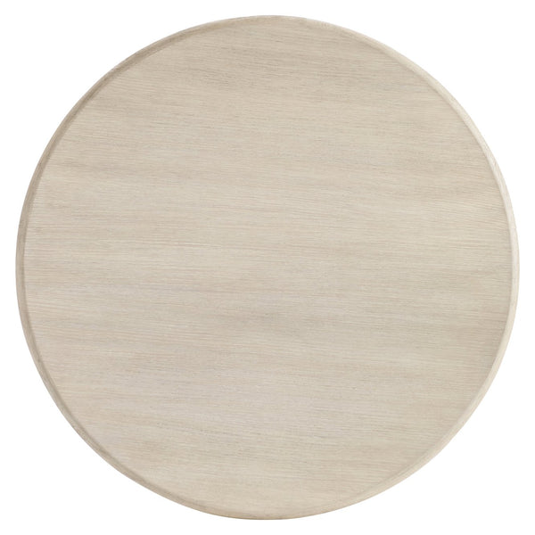 Bernhardt Bernhardt Lucerne Round Resin Cocktail Table with Wood Grain Texture and Casters 393014