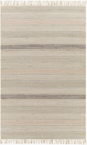 Surya Trabzon Handwoven Cotton Jute Flatweave Area Rug Fringe Artisan Cottage Accent 2' x 3' Rectangle TBO2300-23
