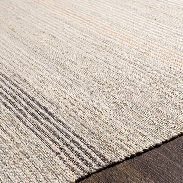 Surya Trabzon 2' X 3' Handmade Cotton & Jute Rug - Timeless Cottage Style With Unique Fringe Detail Light Beige Jute,Cotton Tbo2300-23