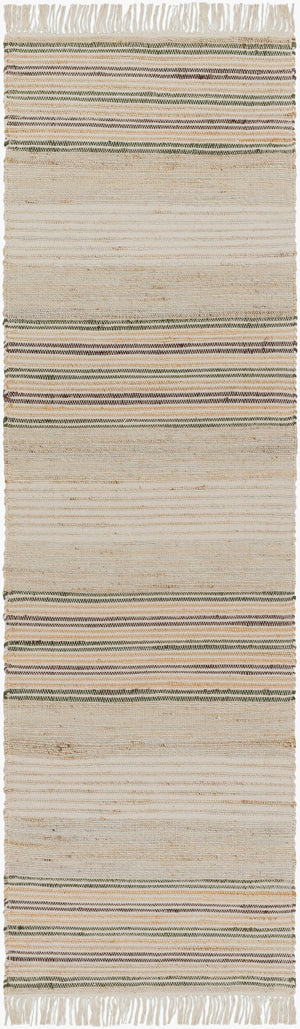 Surya Trabzon 2' X 3' Handmade Cotton & Jute Rug - Timeless Cottage Style With Unique Fringe Detail Light Beige Jute,Cotton Tbo2302-268