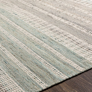 Surya Trabzon Handwoven Cotton Jute Flatweave Accent Rug Fringed Bohemian Cottage Entryway 5' x 7'6" Rectangle TBO2303-576
