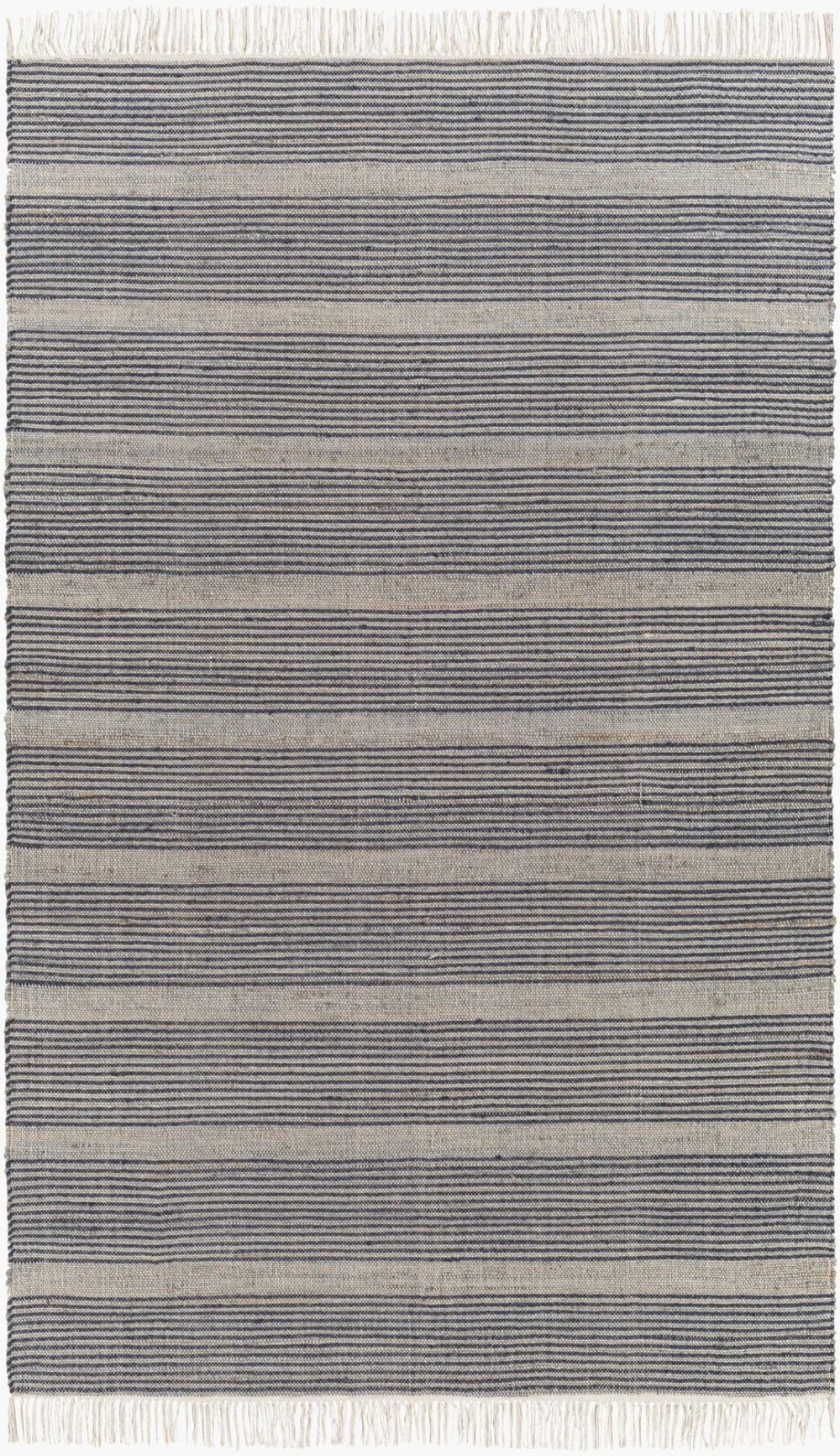 Surya Trabzon Handwoven Jute Wool Area Rug with Fringe Artisan Accent for Entryway or Bedroom TBO2304-23