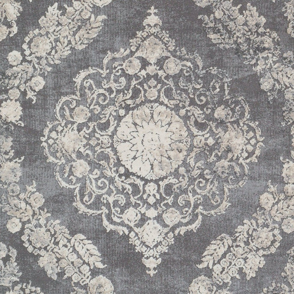 Livabliss Tibetan Style Area Rug with Lustrous Sheen for Living and Dining Spaces Charcoal, Beige 2' x 2'11" TBT2301-23