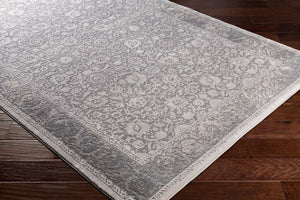 Livabliss Tibetan Heritage Pattern Area Rug Soft Polypropylene Accent for Entryways and Bedrooms Medium Gray, Ch 2' x 2'11" TBT2302-23