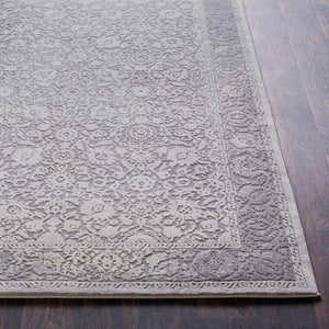Livabliss Tibetan Heritage Pattern Area Rug Soft Polypropylene Accent for Entryways and Bedrooms Medium Gray, Ch 2' x 2'11" TBT2302-23