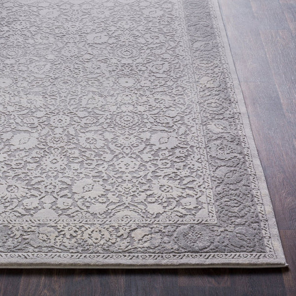 Livabliss Tibetan Heritage Pattern Area Rug Soft Polypropylene Accent for Entryways and Bedrooms Medium Gray, Ch 2' x 2'11" TBT2302-23