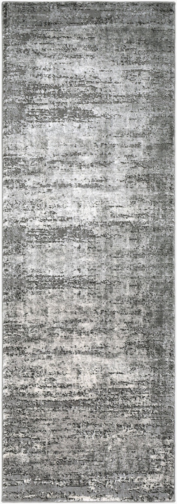 Livabliss Tibetan High Low Pile Area Rug Polypropylene Blend for Large Living Dining Rooms Medium Gray, Ch 2'7" x 7'7" TBT2305-2776