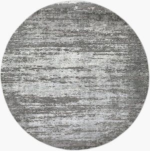 Livabliss Tibetan High Low Pile Area Rug Polypropylene Blend for Large Living Dining Rooms Medium Gray, Ch 7'10" x 7'10" Round TBT2305-710RD