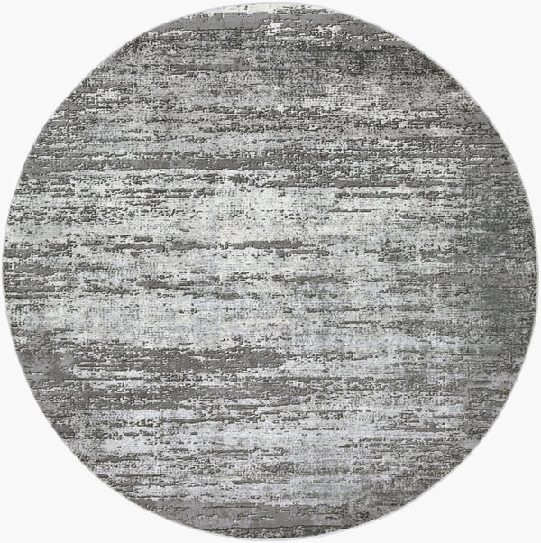 Livabliss Tibetan High Low Pile Area Rug Polypropylene Blend for Large Living Dining Rooms Medium Gray, Ch 7'10" x 7'10" Round TBT2305-710RD