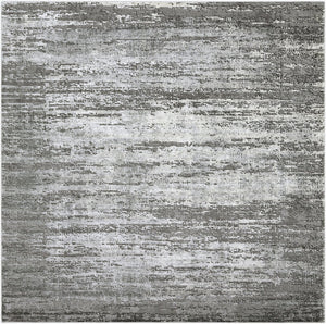 Livabliss Tibetan High Low Pile Area Rug Polypropylene Blend for Large Living Dining Rooms Medium Gray, Ch 7'10" x 7'10" Square TBT2305-710SQ