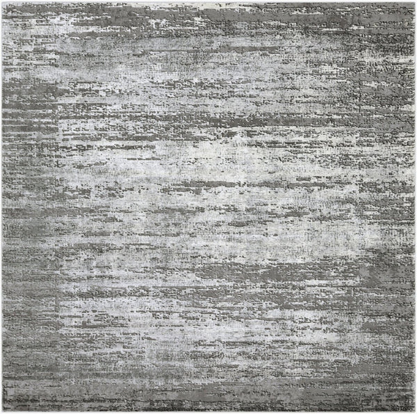 Livabliss Tibetan High Low Pile Area Rug Polypropylene Blend for Large Living Dining Rooms Medium Gray, Ch 7'10" x 7'10" Square TBT2305-710SQ