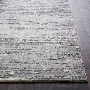 Livabliss Tibetan High Low Pile Area Rug Polypropylene Blend for Large Living Dining Rooms Medium Gray, Ch 7'10" x 7'10" Square TBT2305-710SQ